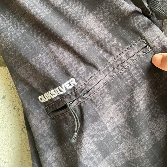 Quiksilver Neo Fly Boardshorts Black Plaid - Picture 4 of 12